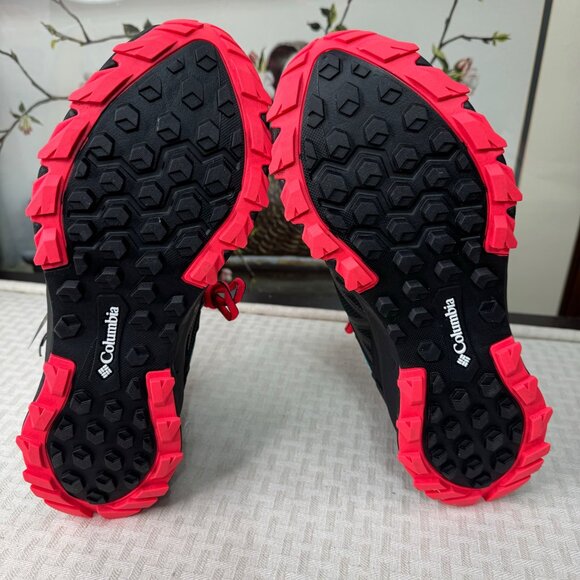 Columbia Womens Peakfreak II Mid Outdry Hiking Boots Size 11 Black/Red Ortholite - Picture 8 of 9